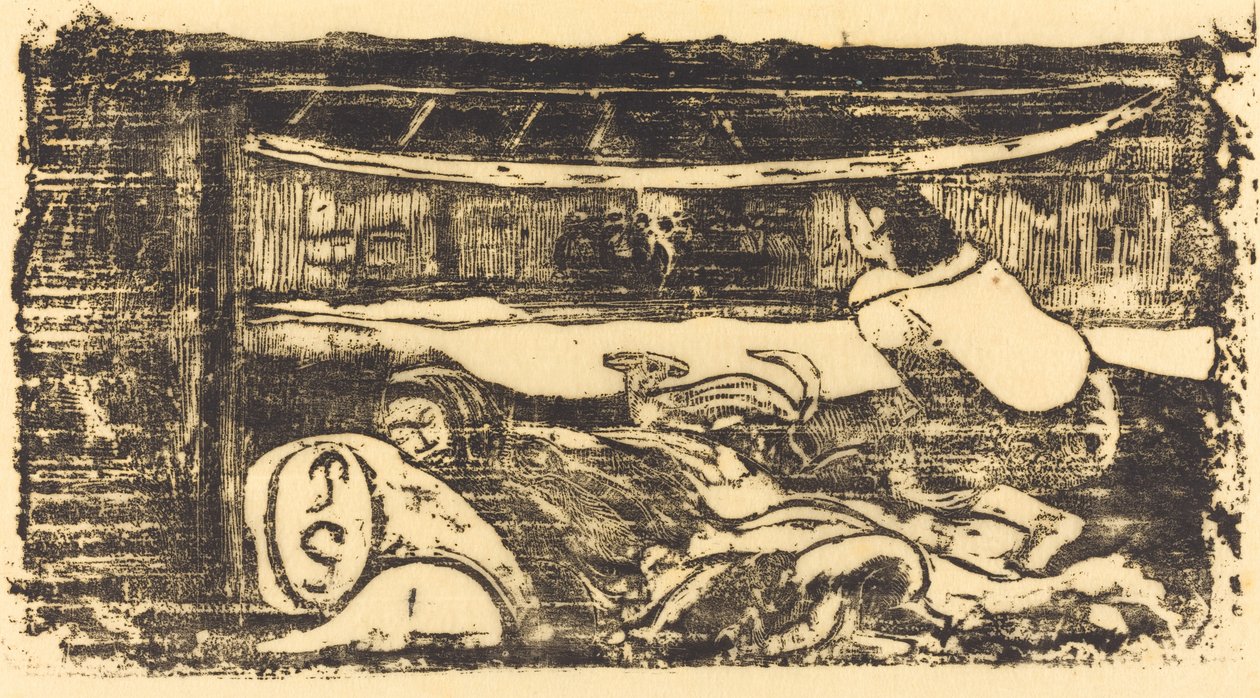 Interno di una Capanna da Paul Gauguin