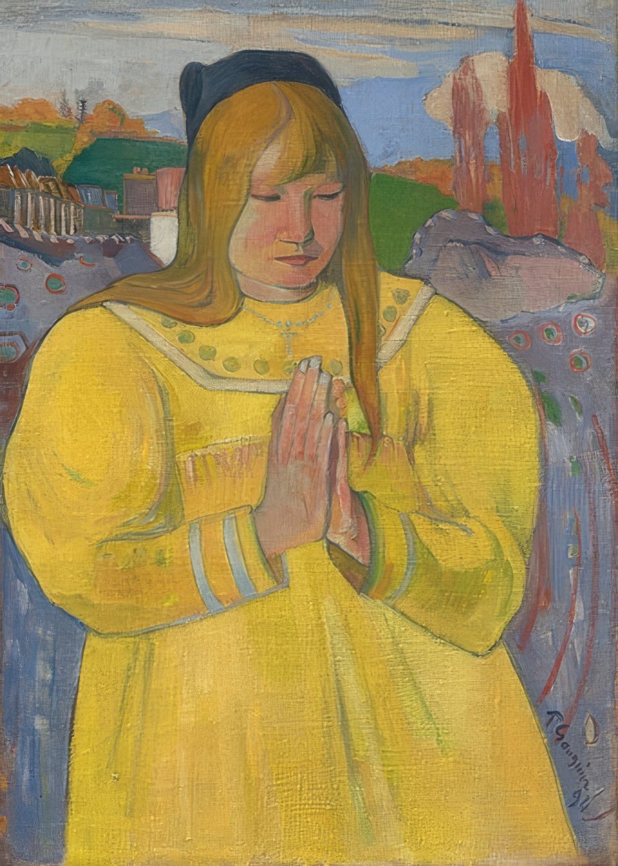 Giovane ragazza cristiana da Paul Gauguin