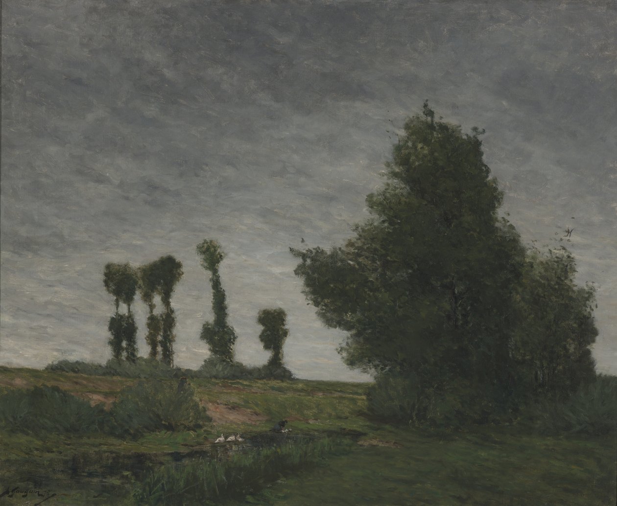 Paesaggio con pioppi da Paul Gauguin