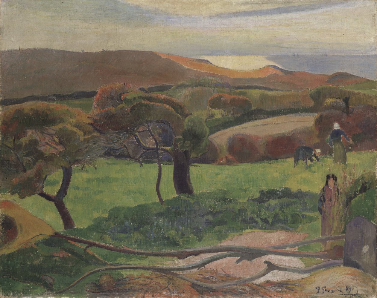 Paesaggio dalla Bretagna da Paul Gauguin