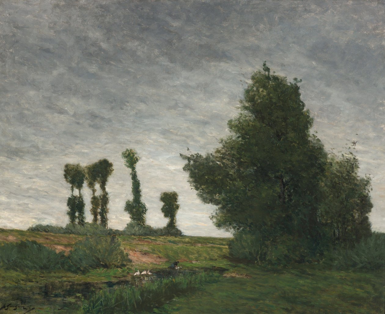 Paesaggio con pioppi da Paul Gauguin
