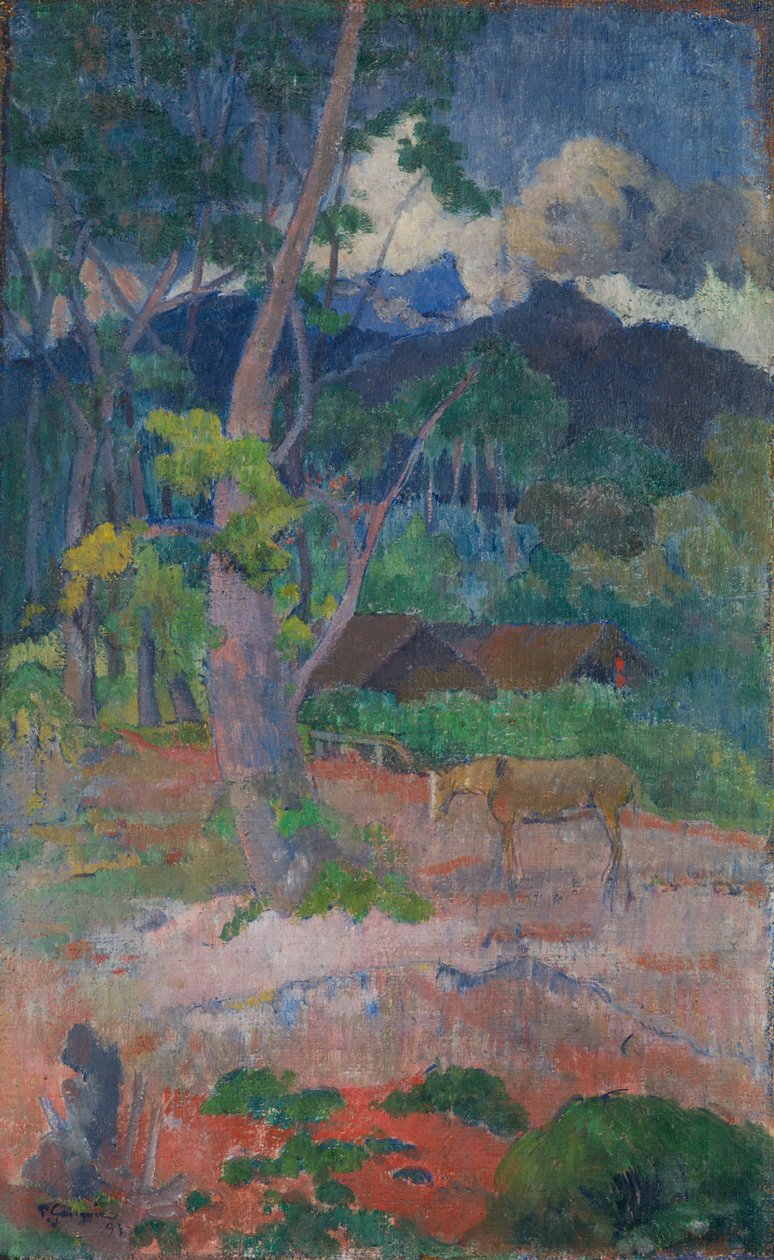 Paesaggio con un Cavallo da Paul Gauguin
