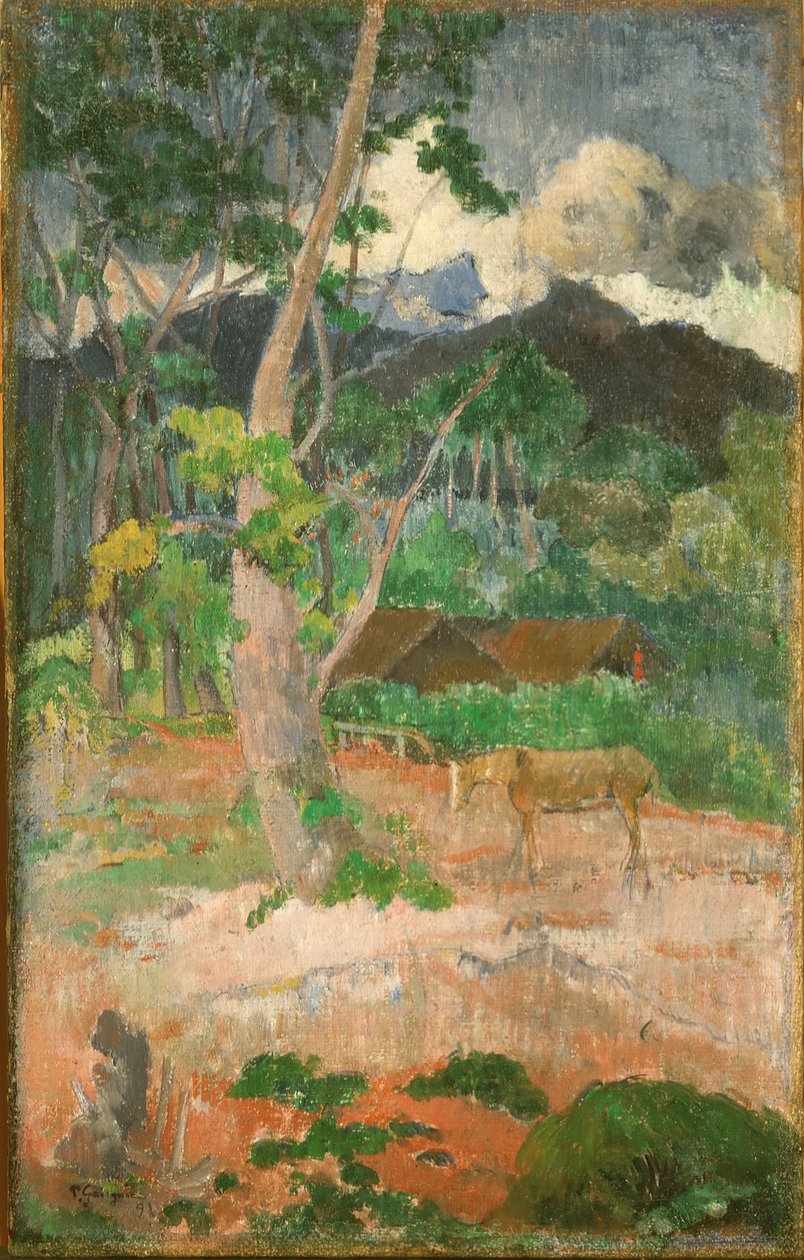 Paesaggio con cavallo da Paul Gauguin