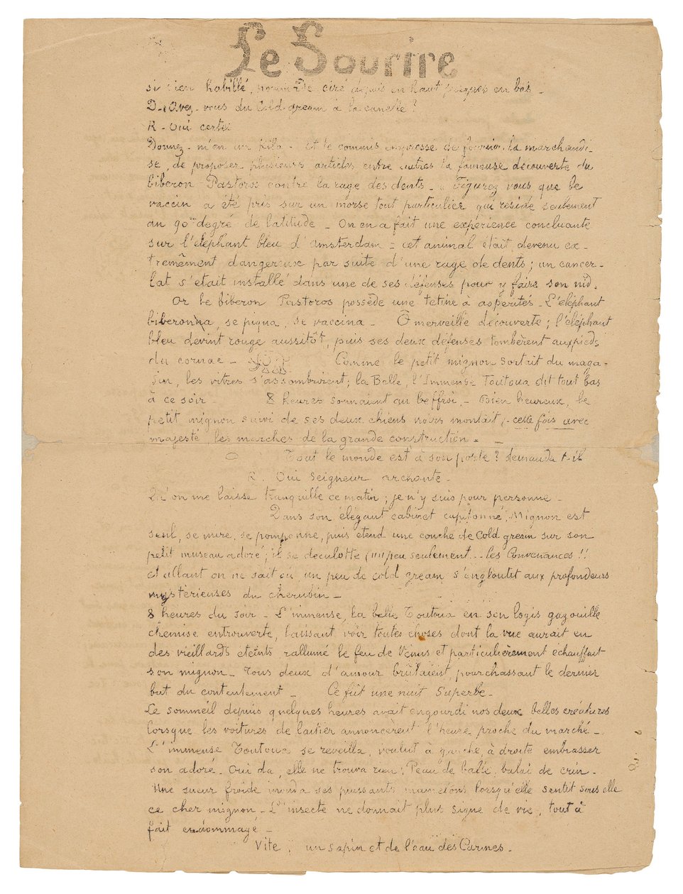 Le sourire: Journal sérieux, 19 settembre 1899 da Paul Gauguin
