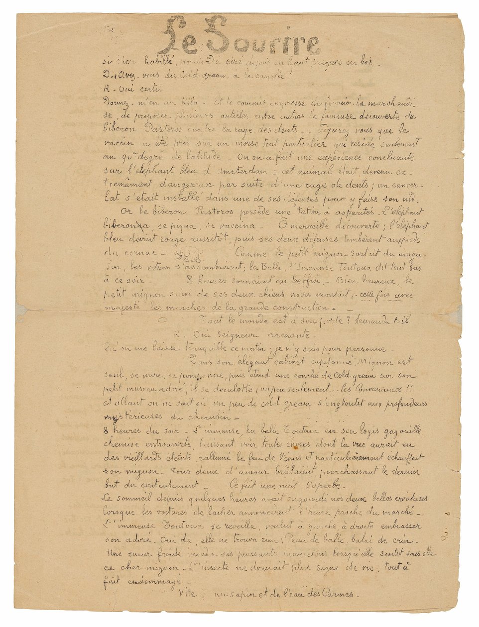 Le sourire: Journal sérieux, 19 settembre 1899 da Paul Gauguin