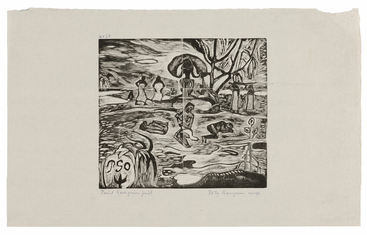 Mahana atua (Giorno del Dio) da Paul Gauguin