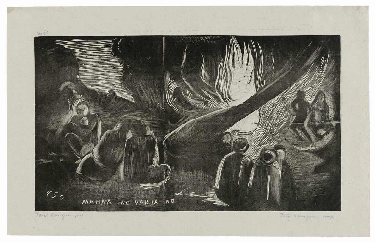 Mahna no varua ino (Il diavolo parla), dalla Suite Noa Noa da Paul Gauguin