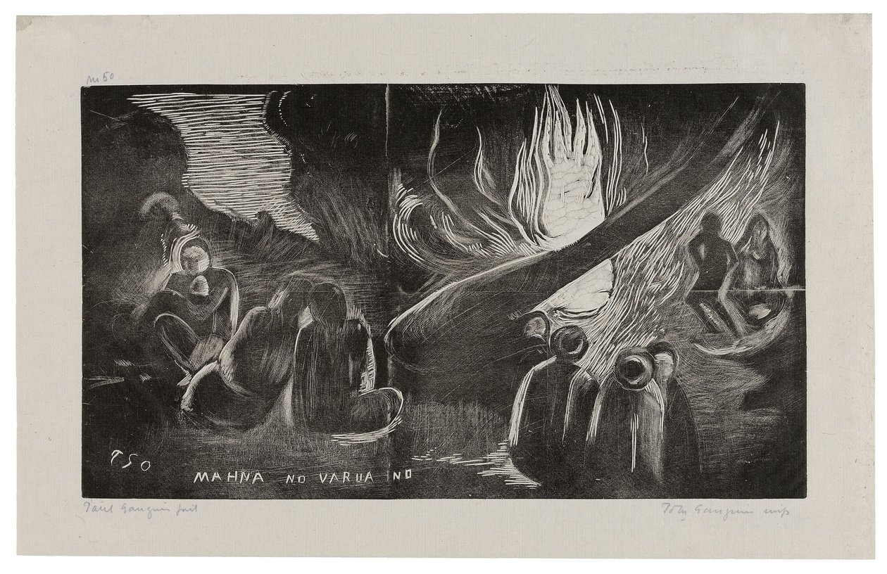 Mahna no varua ino (Il diavolo parla), dalla suite Noa Noa da Paul Gauguin