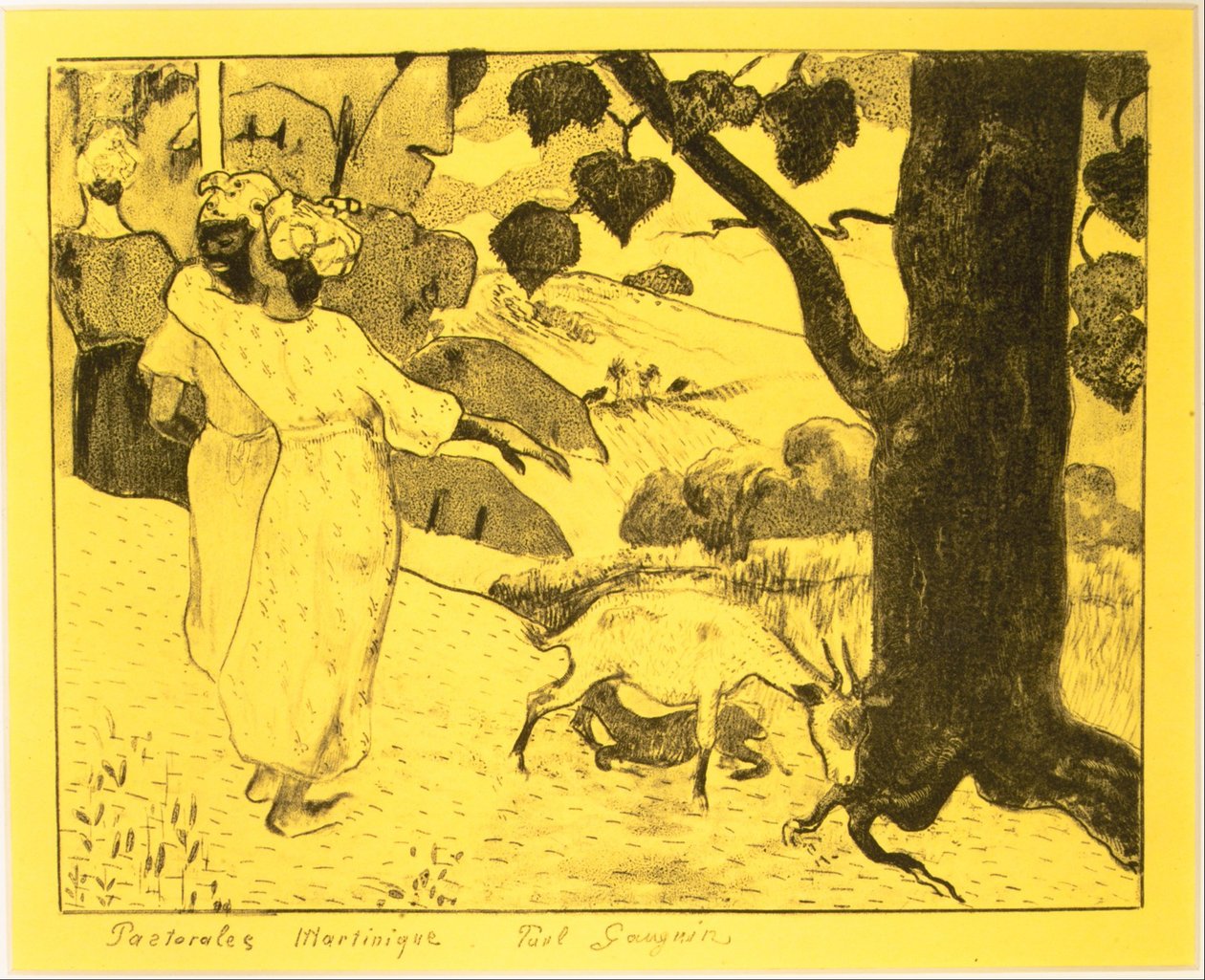 Pastorali della Martinica, dalla Suite Volpini: Dessins lithographiques, 1889 da Paul Gauguin