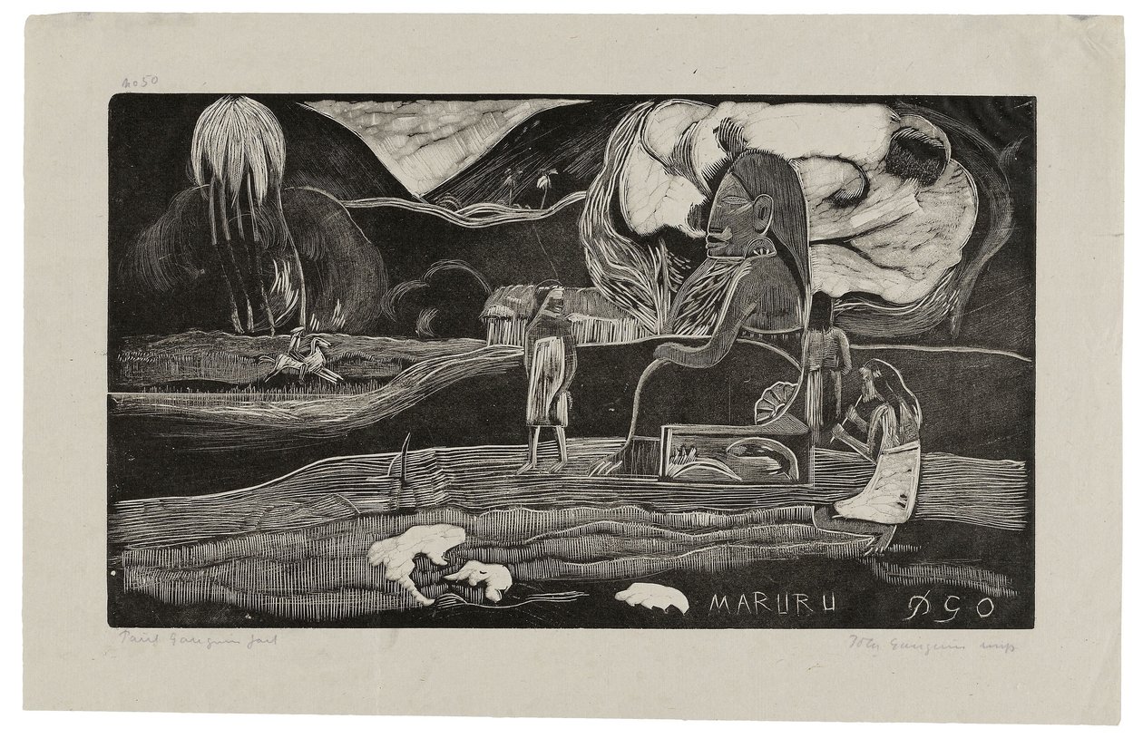 Maruru, Offerte di gratitudine, da Noa Noa da Paul Gauguin
