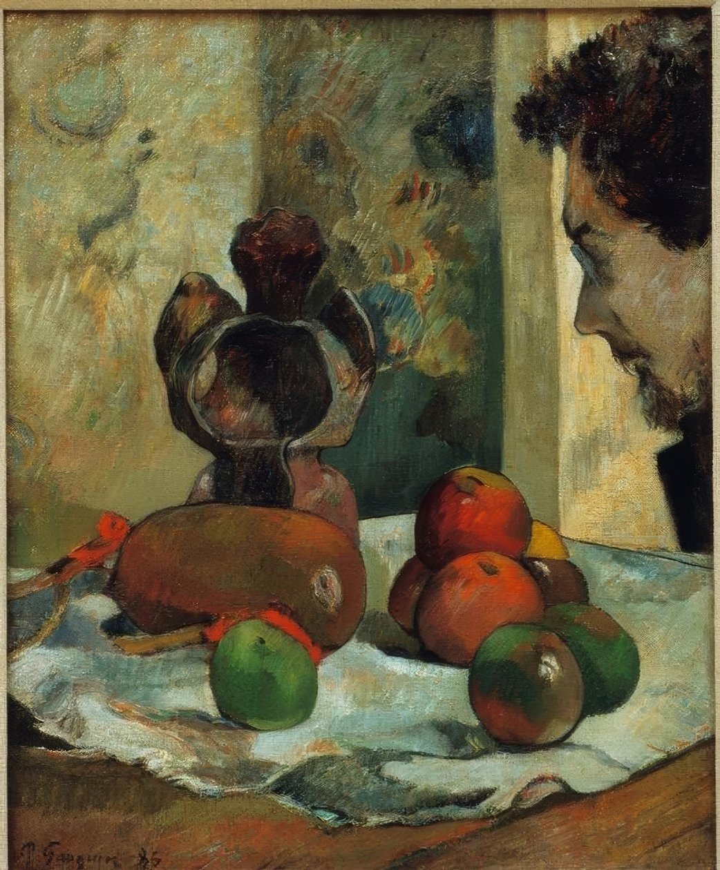 Natura morta con profilo di Laval da Paul Gauguin