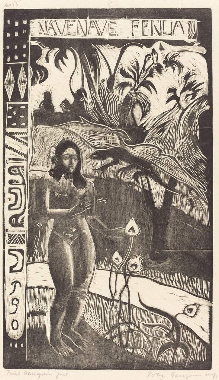 Nave Nave Fenua Terra deliziosa, 1894-1895 da Paul Gauguin
