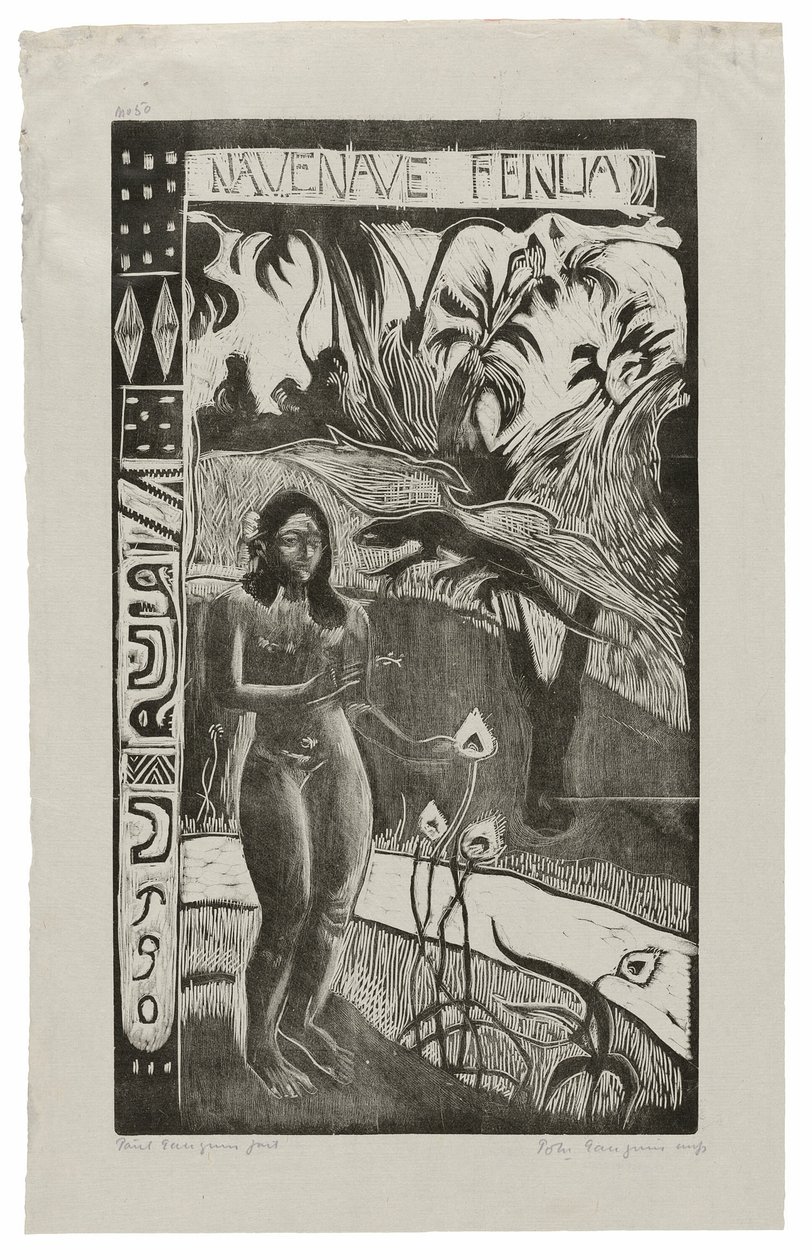 Nave nave fenua (Terra deliziosa), dalla Suite Noa Noa da Paul Gauguin