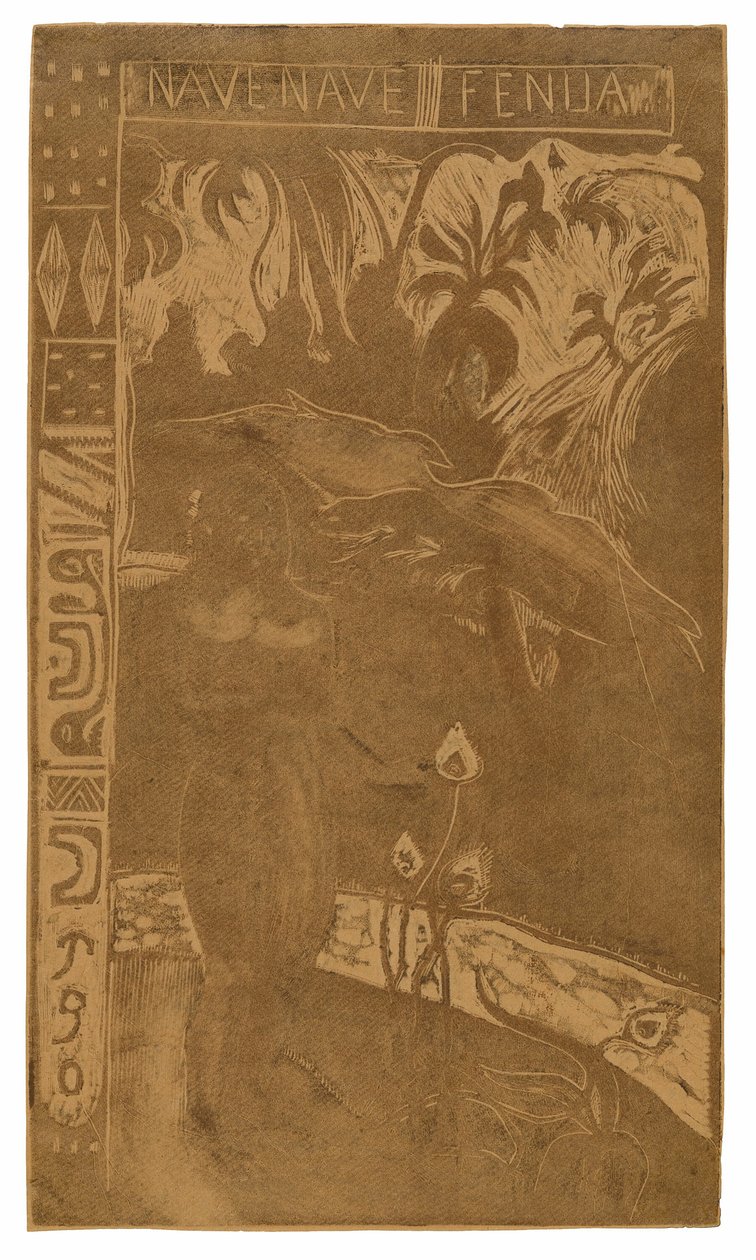Nave nave fenua (Terra deliziosa), dalla suite Noa Noa da Paul Gauguin