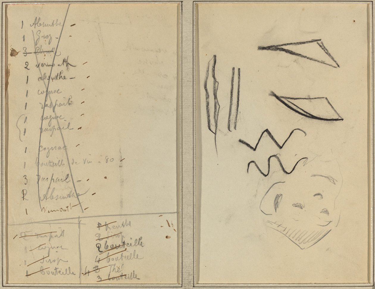 "Neige" (Neve); Itinerario da Paul Gauguin