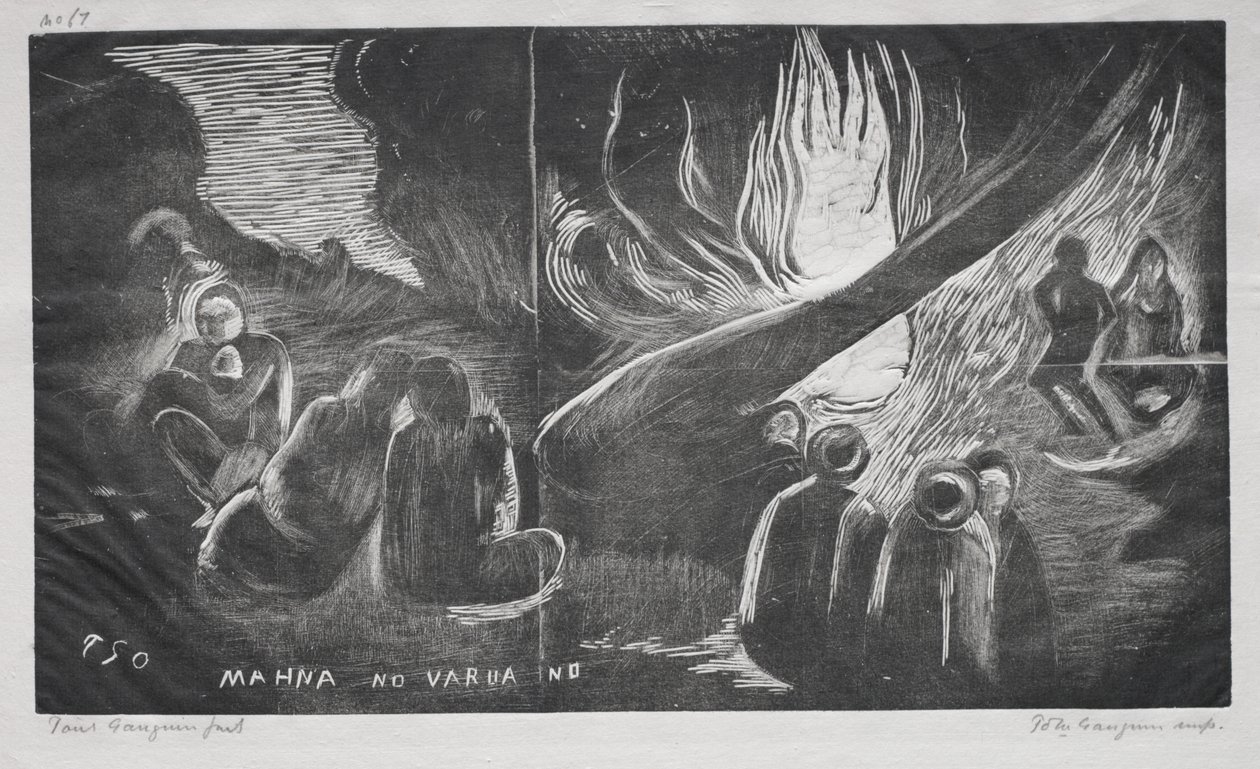 Noa Noa; Il Diavolo Parla (Mahna No Varua Ino) da Paul Gauguin