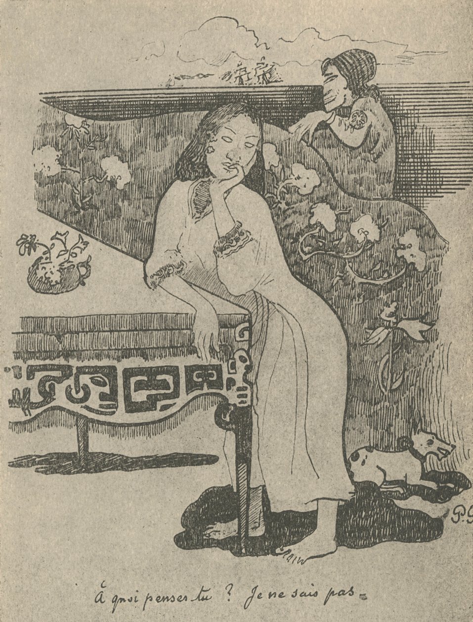 Di cosa stai pensando non lo so, 1936 da Paul Gauguin