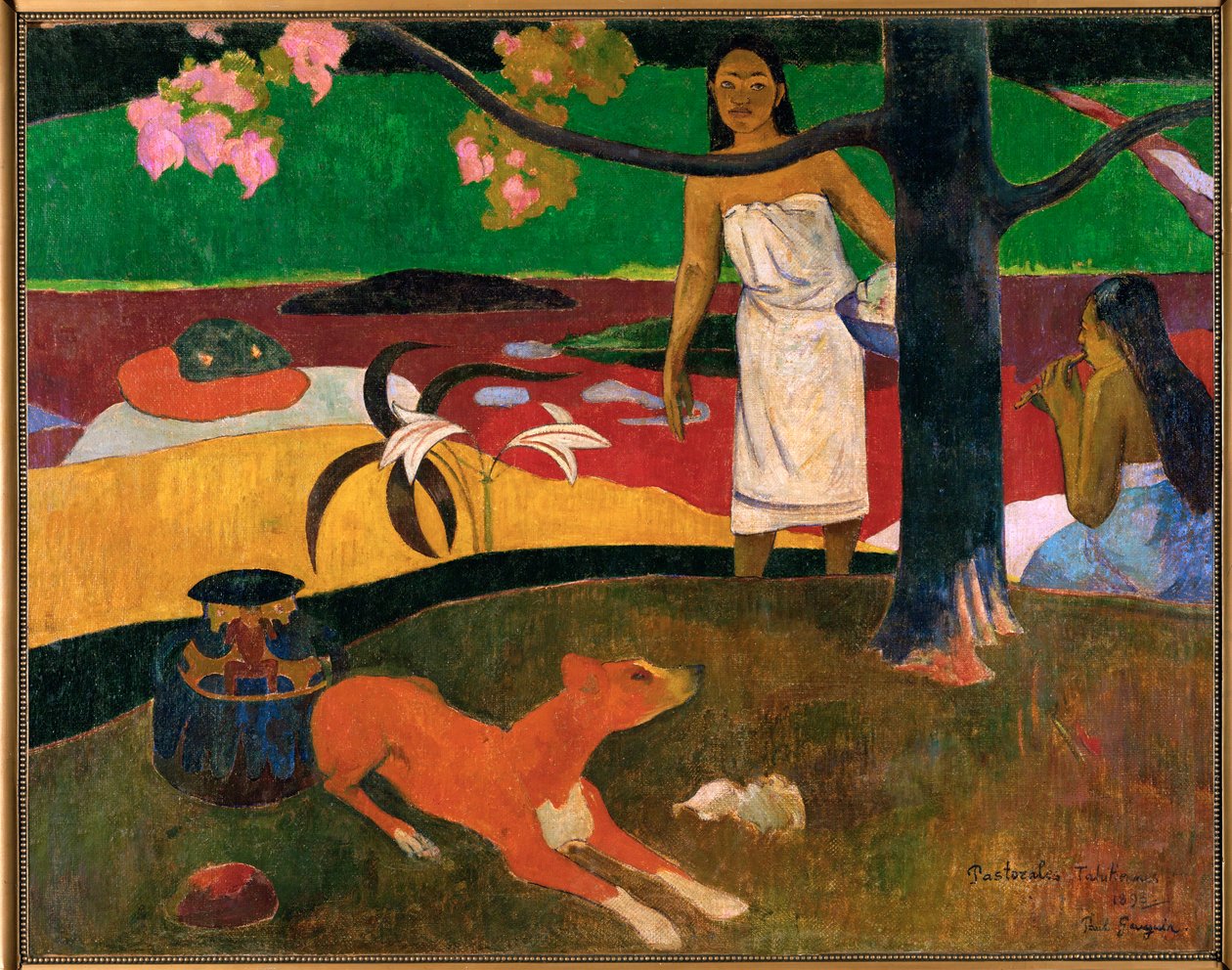 Pastorales tahitiennes (olio su tela) da Paul Gauguin