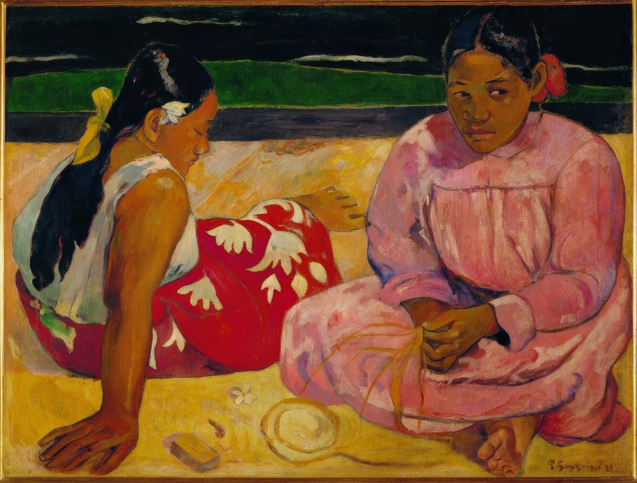 Paul Gauguin / Donne tahitiane sulla spiaggia da Paul Gauguin