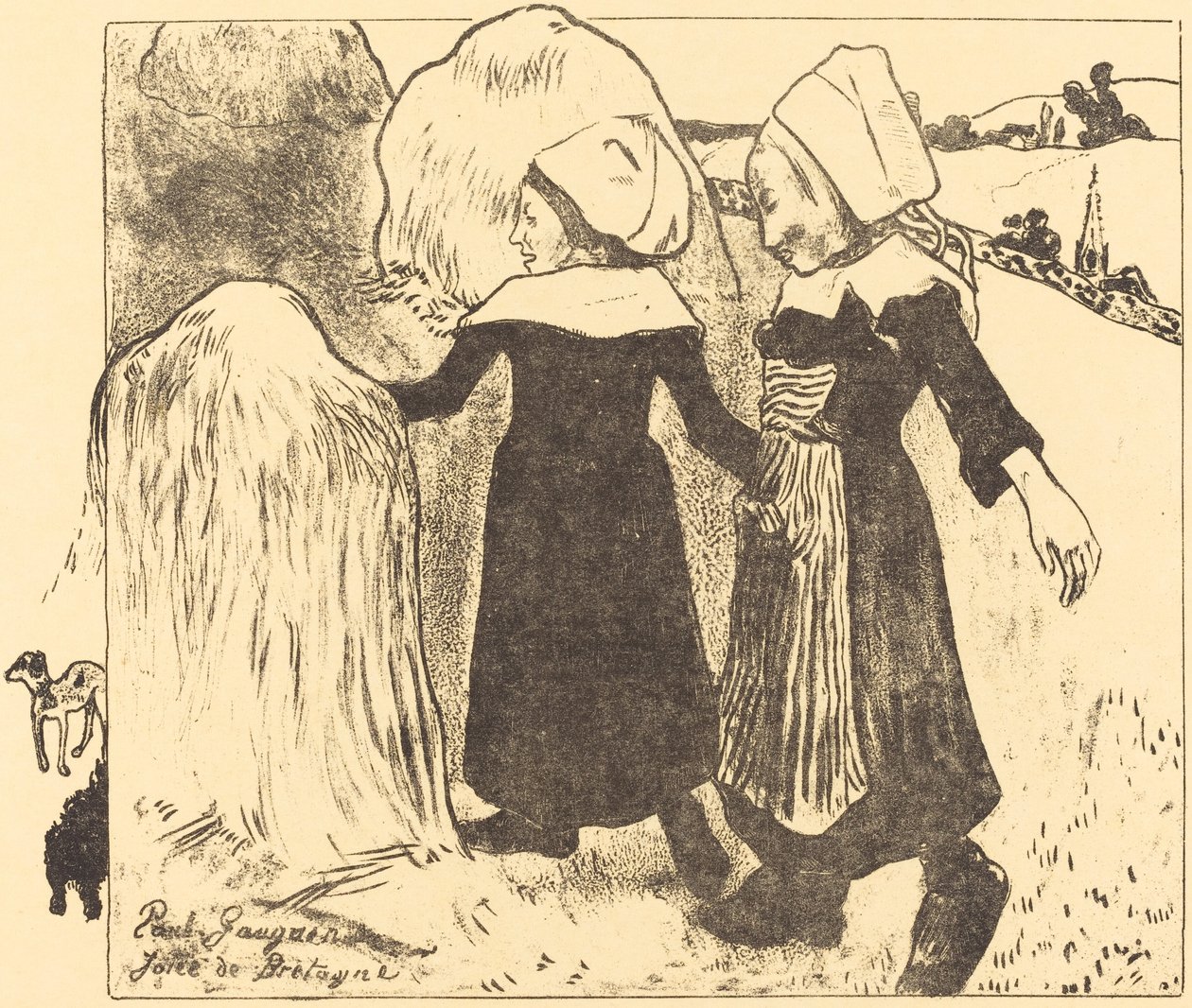 Piaceri della Bretagna da Paul Gauguin