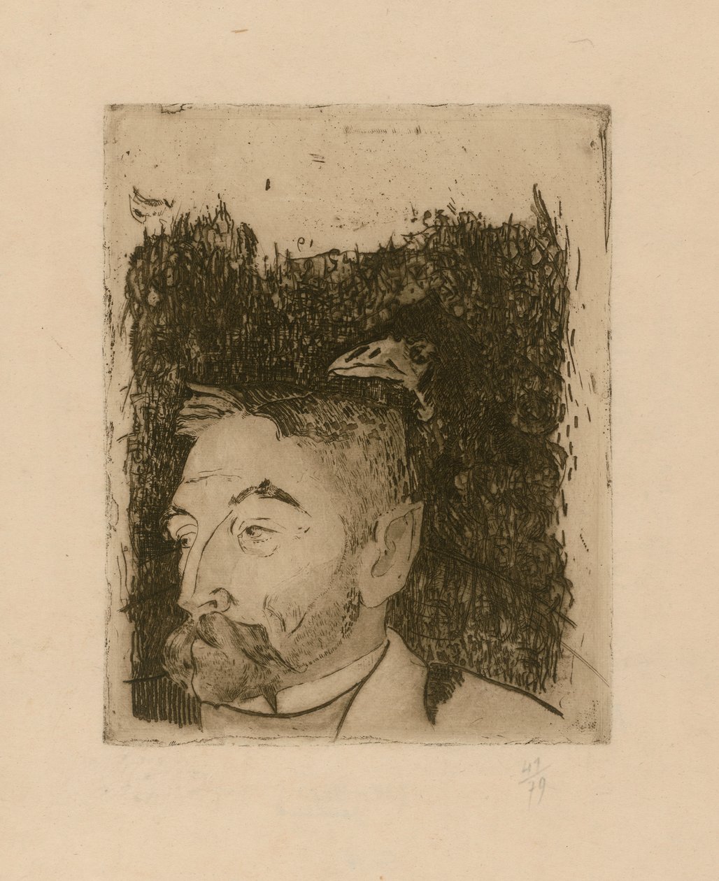 Ritratto di Stéphane Mallarmé da Paul Gauguin