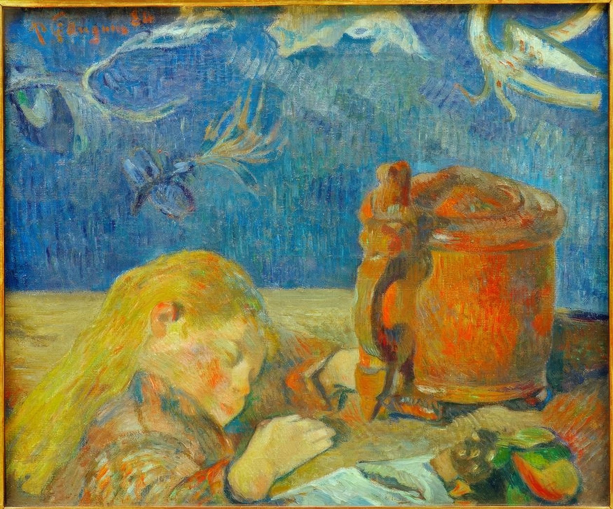 Ritratto di Clovis Gauguin (Il bambino addormentato) da Paul Gauguin