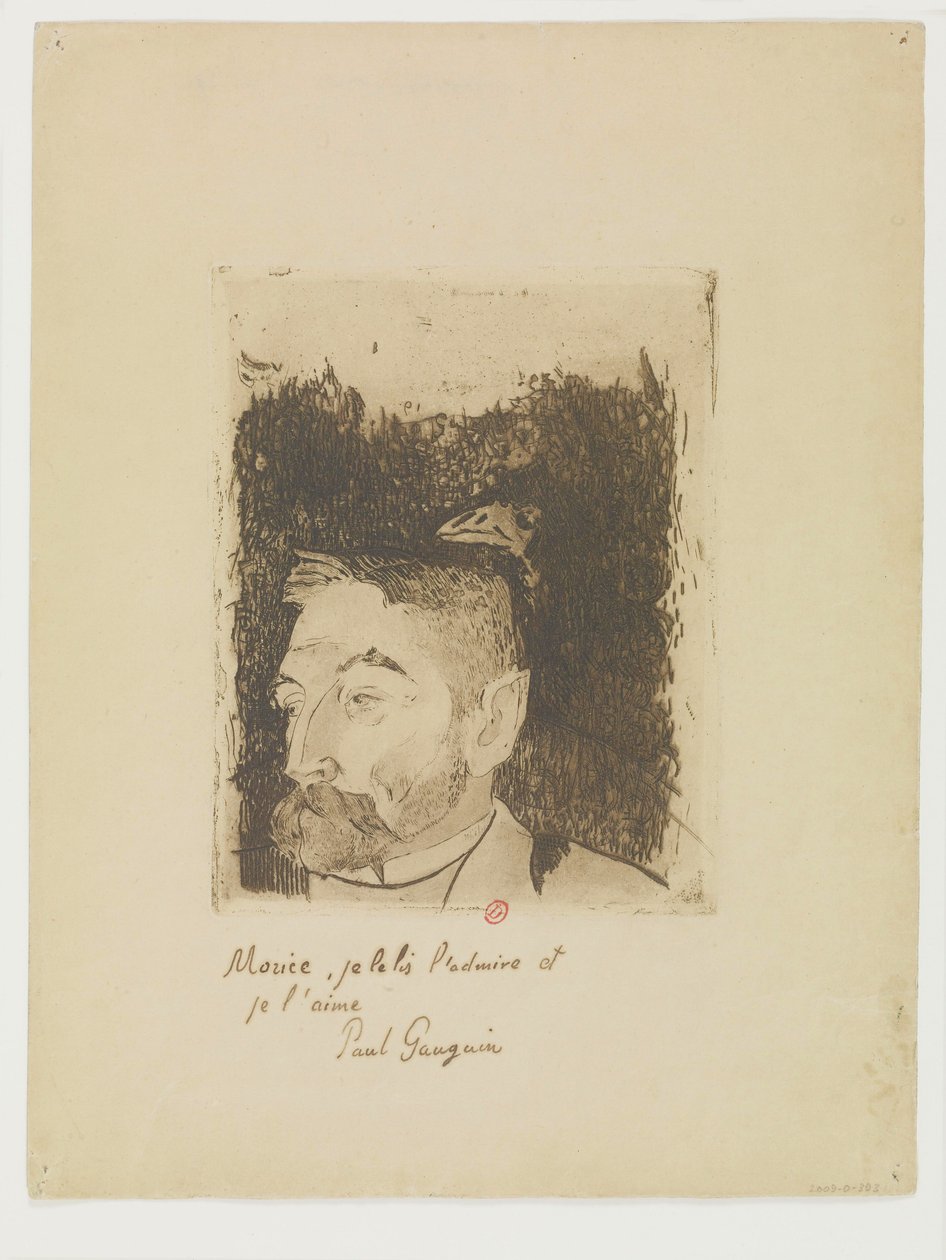 Ritratto di Stéphane Mallarmé da Paul Gauguin