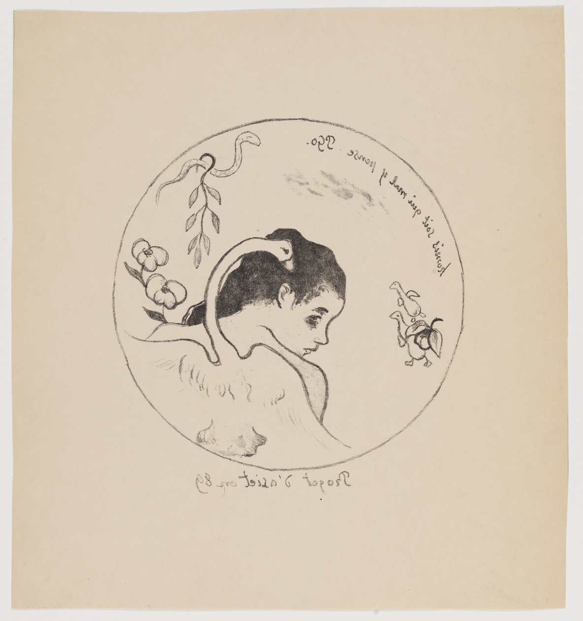 Progetto di piatto da Paul Gauguin