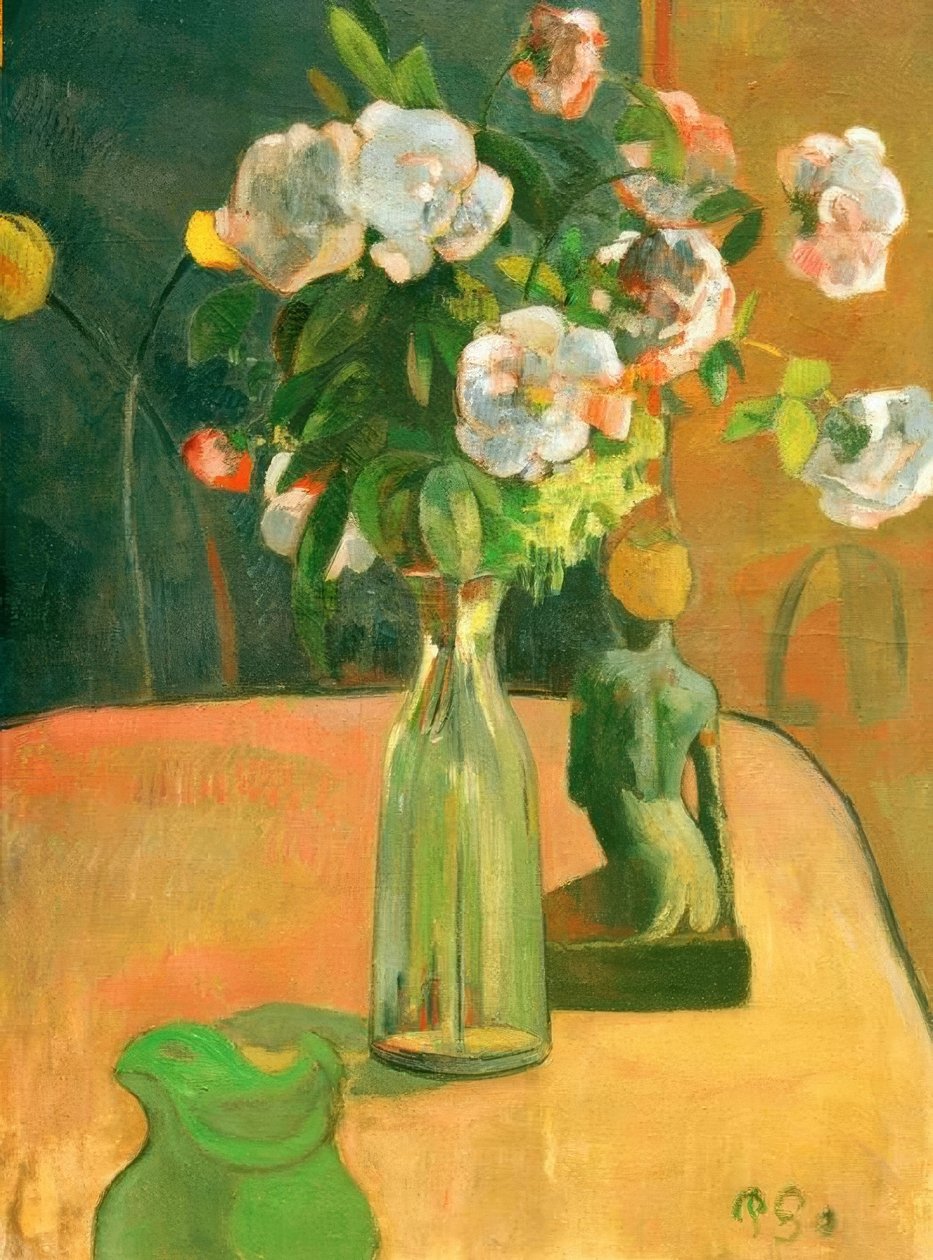 Rose e statuetta da Paul Gauguin