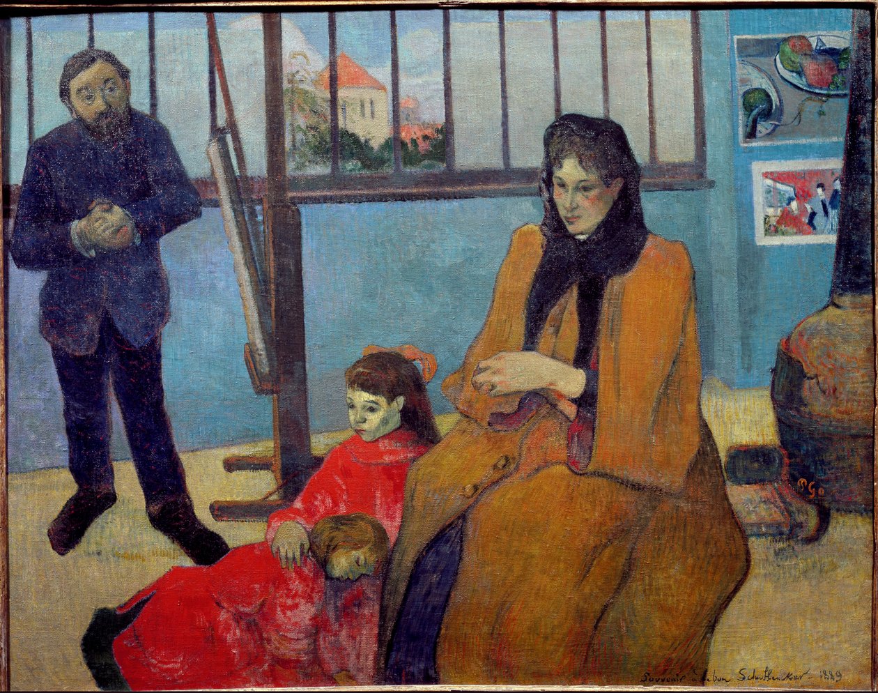 Il laboratorio di Schuffenecker o la famiglia Schuffenecker da Paul Gauguin