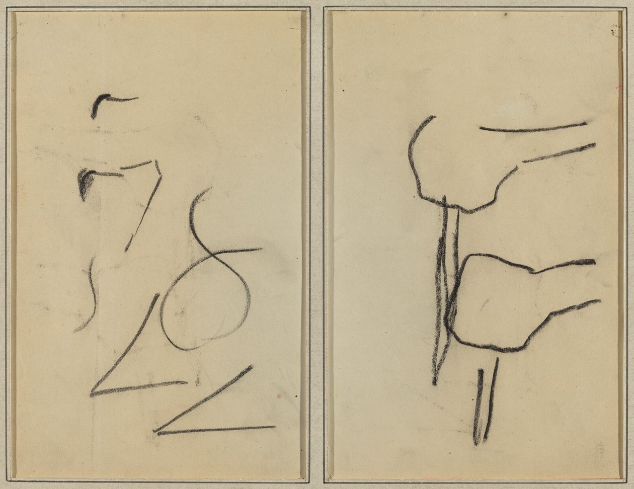 Scarabocchi; Due forme da Paul Gauguin