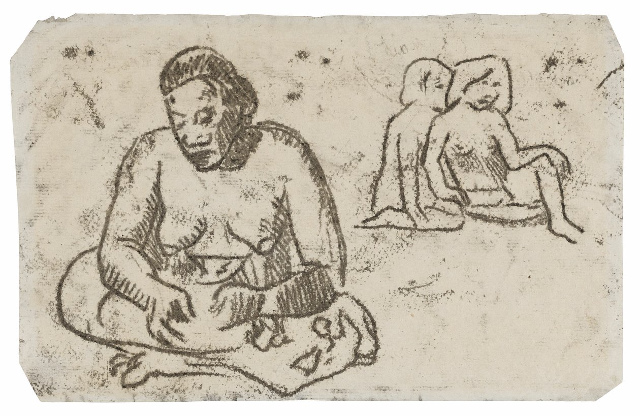 Donna seduta (relativa al dipinto Sorella della Carità) da Paul Gauguin