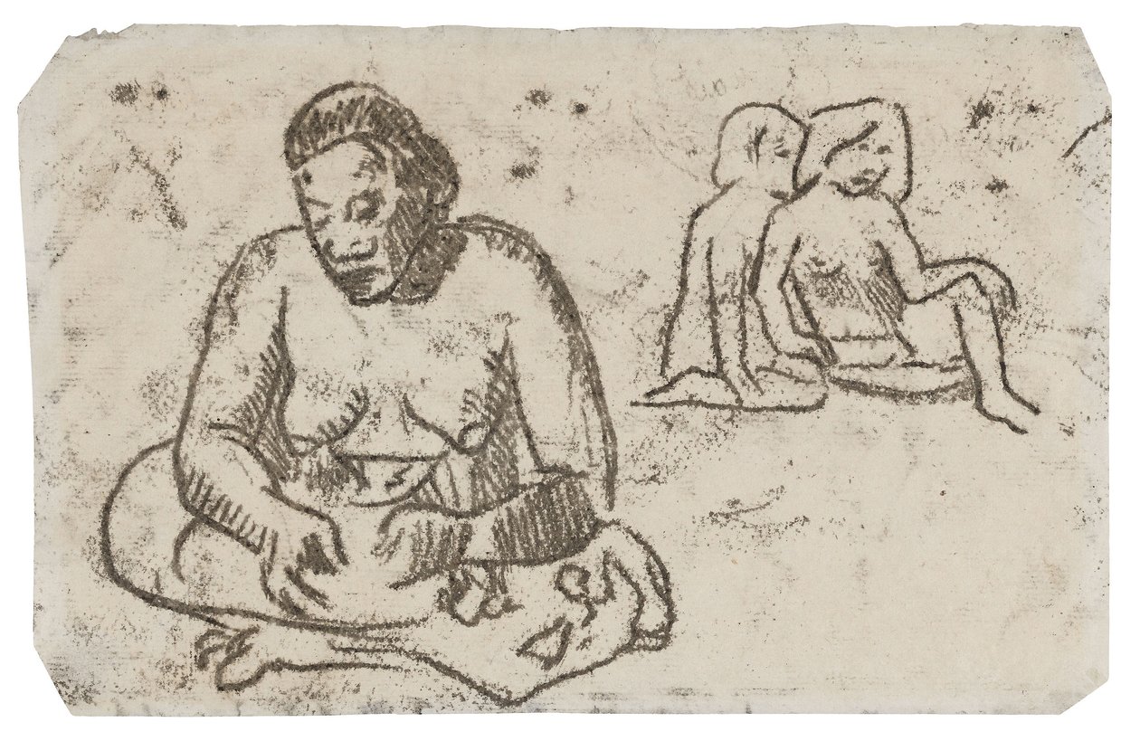 Donna seduta (relativa al dipinto Suora della Carità), c.1902 da Paul Gauguin