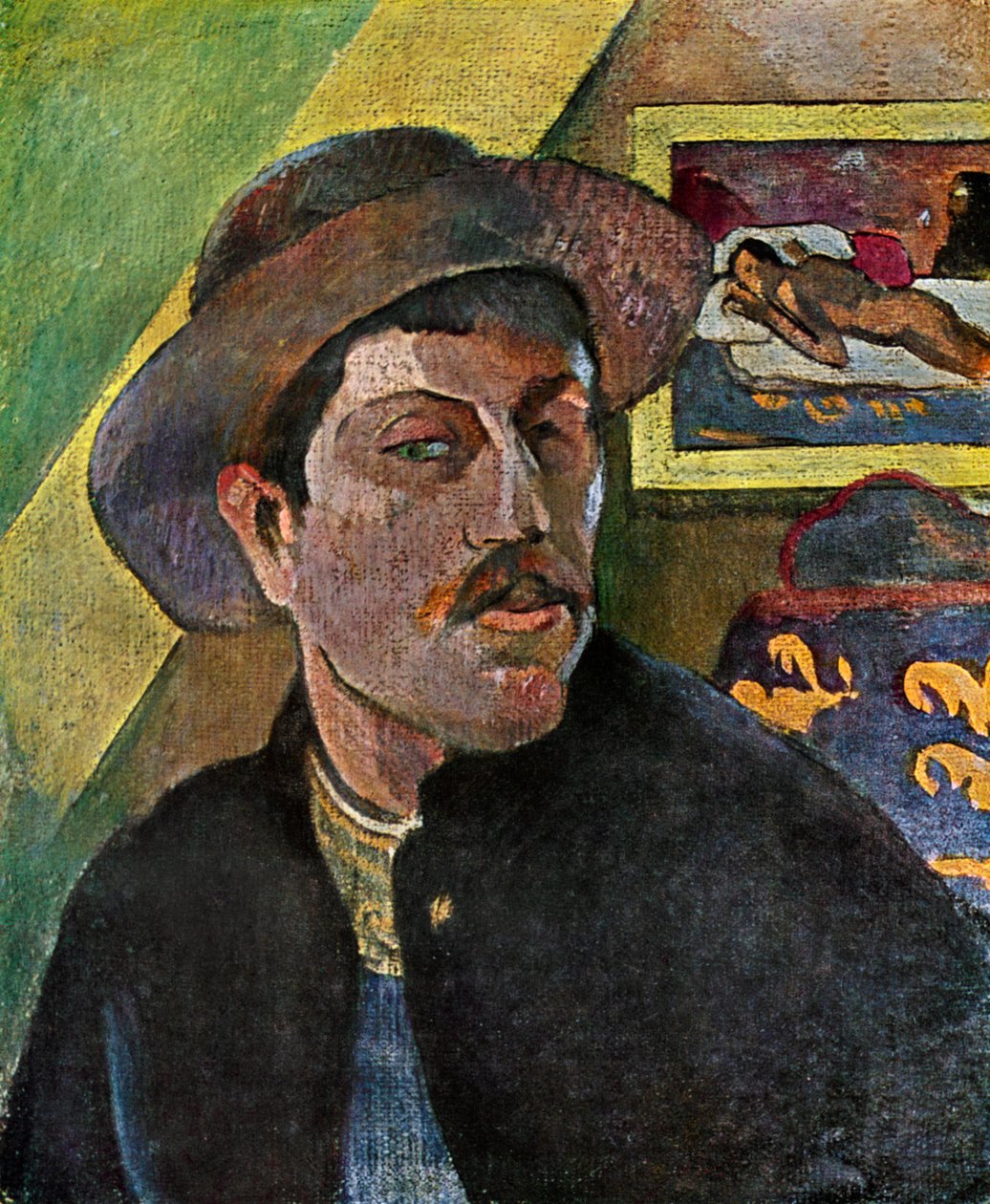 Autoritratto con cappello, 1893-1894 da Paul Gauguin