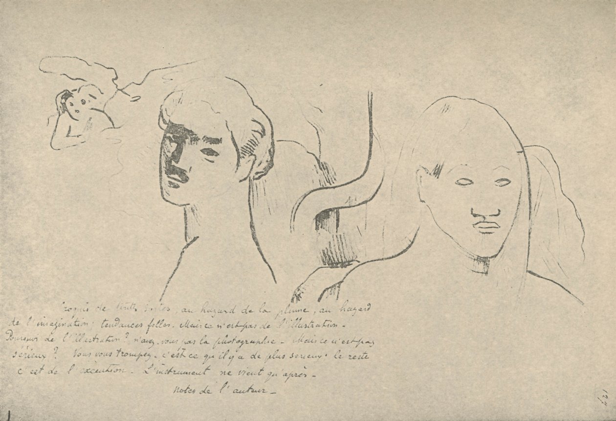 Schizzi di ogni tipo, avventure casuali della mia penna e della mia immaginazione, fantasie vaganti, ma questo non è da Paul Gauguin