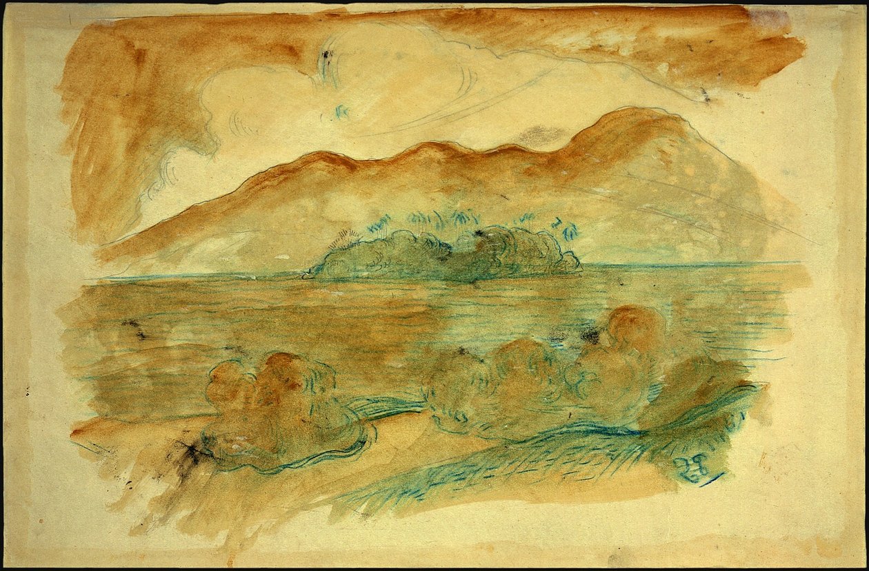 Costa tahitiana, verso da Paul Gauguin