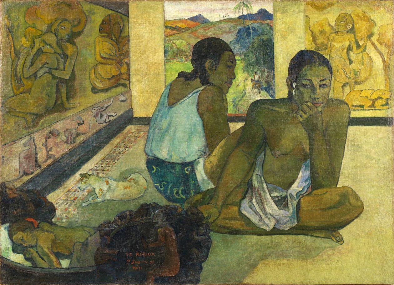Tahitiano:  Te rereioa Il sogno da Paul Gauguin