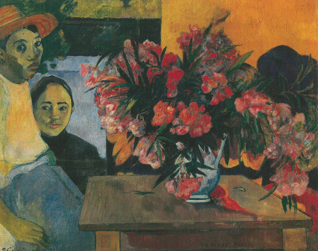 Tahitiano:  Te tiare farani Il mazzo di fiori da Paul Gauguin