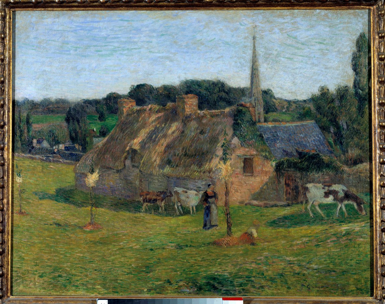 Il campo Derout Lollichon e la chiesa di Pont Aven da Paul Gauguin