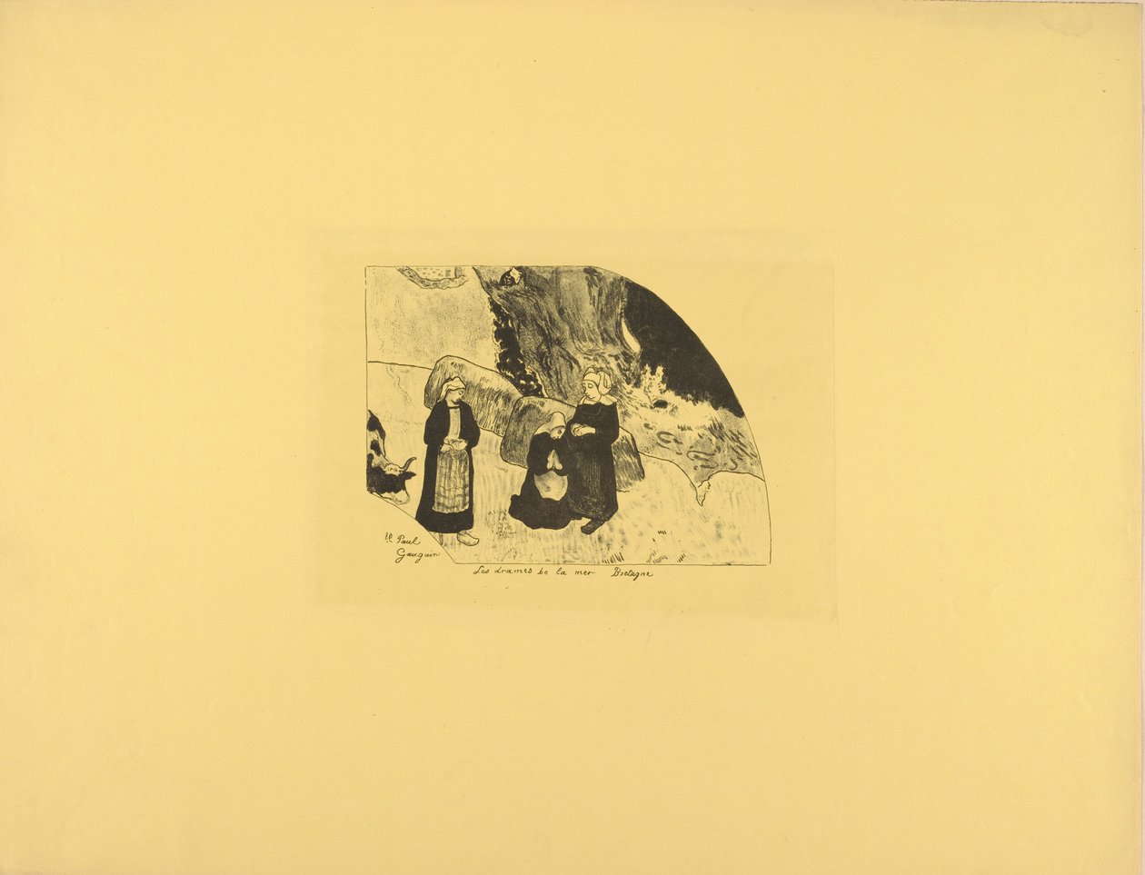 I drammi del mare - Bretagna da Paul Gauguin