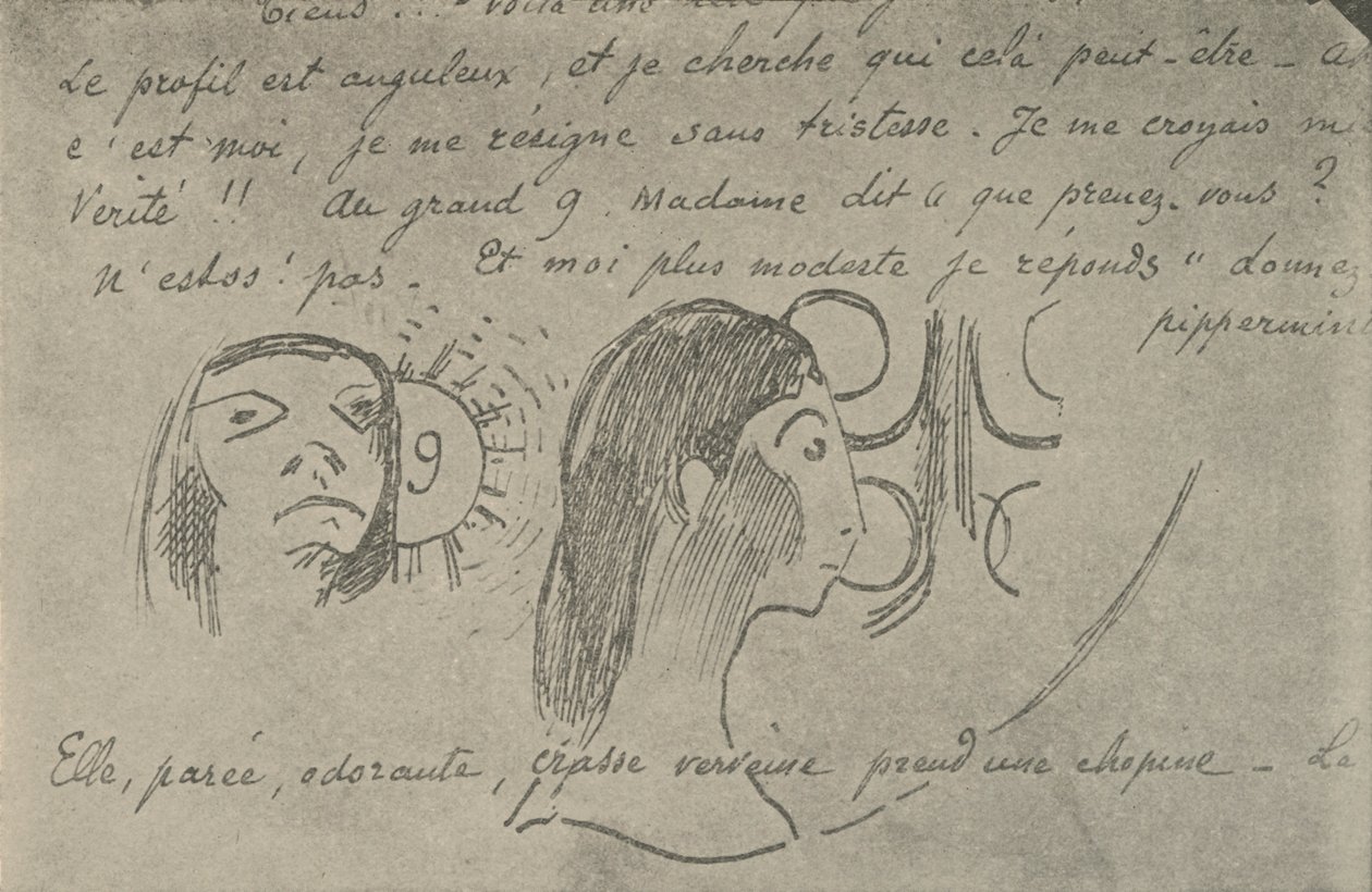 Il profilo è angolare da Paul Gauguin