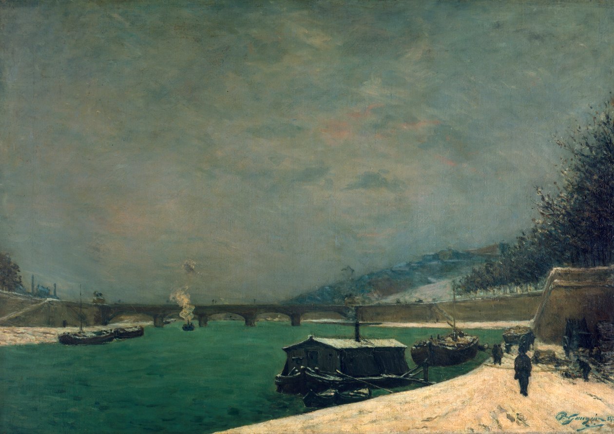 La Senna vicino al Pont de Jena, 1875 da Paul Gauguin