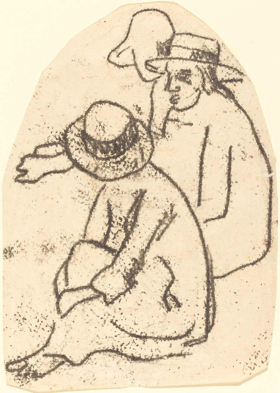 Tre tahitiani studio per La soeur de charite da Paul Gauguin