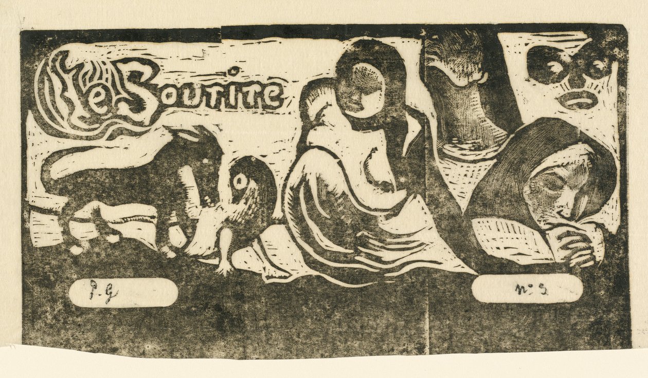 Pagina del titolo per Le Sourire, in o dopo il 1895 da Paul Gauguin