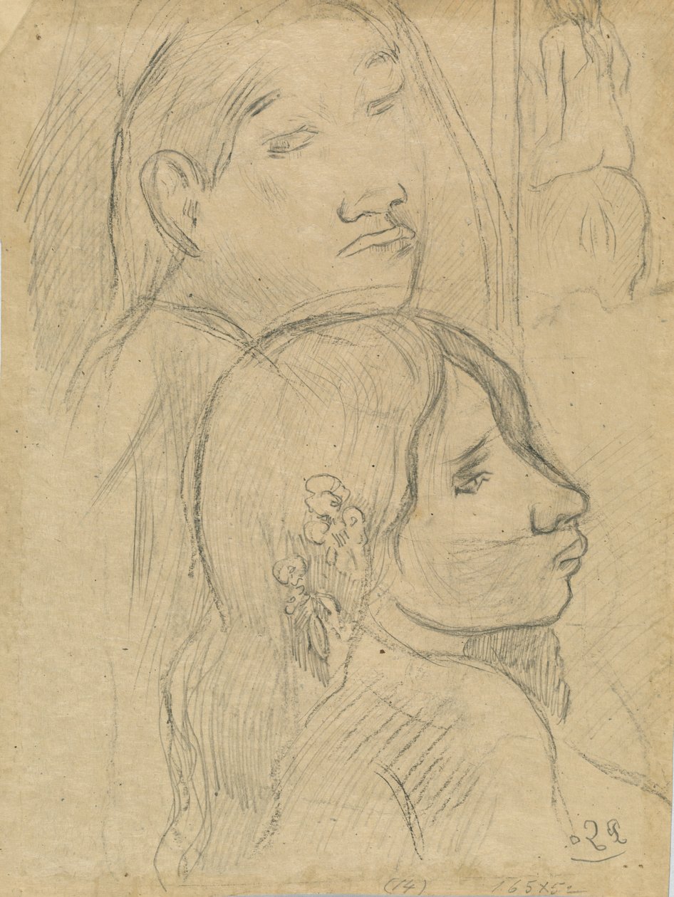 Due Marquesani [verso], c. 1902 da Paul Gauguin