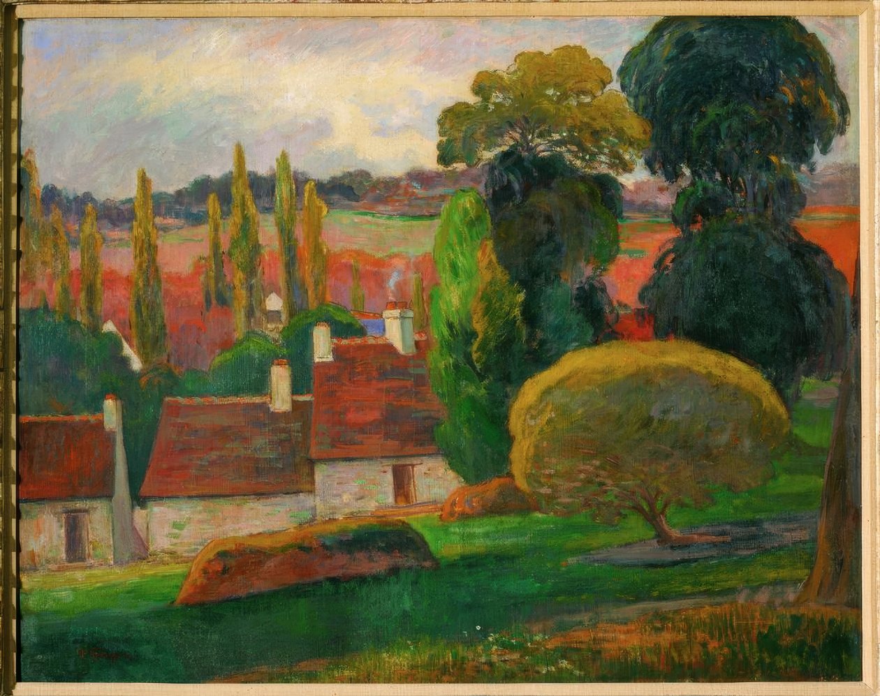 Una fattoria in Bretagna da Paul Gauguin