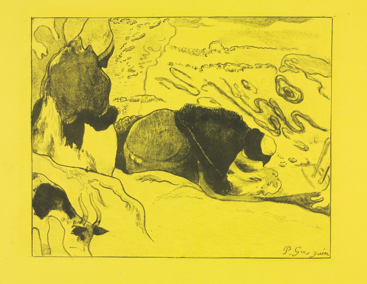 Suite Volpini: Lavandaie (Les Laveuses) da Paul Gauguin