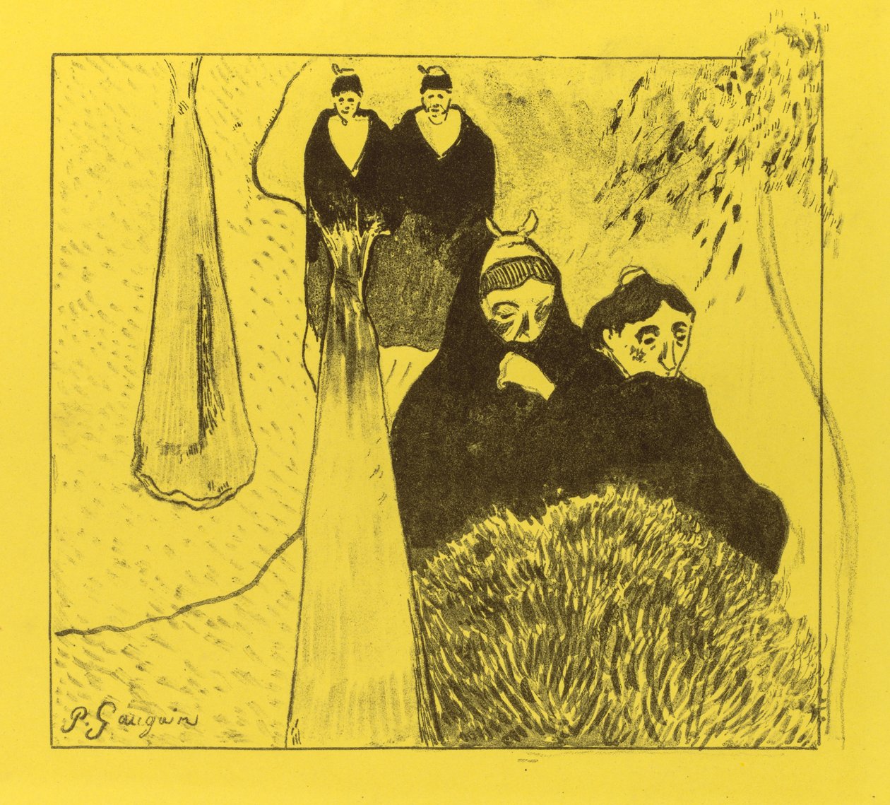 Suite Volpini: Vecchie donne di Arles Les Vieilles Filles [Arles], 1889 da Paul Gauguin