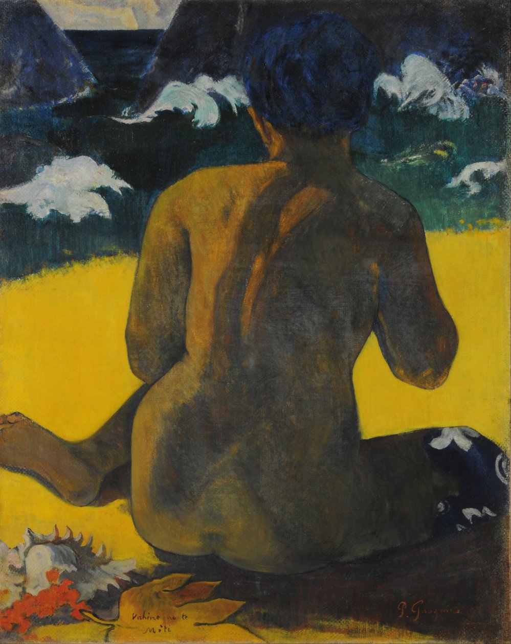 Donna sulla spiaggia da Paul Gauguin