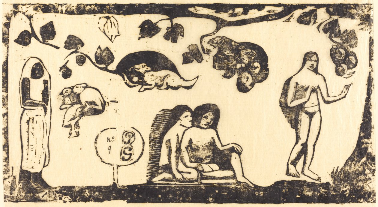 Donne, Animali e Foliage, in o dopo il 1895 da Paul Gauguin